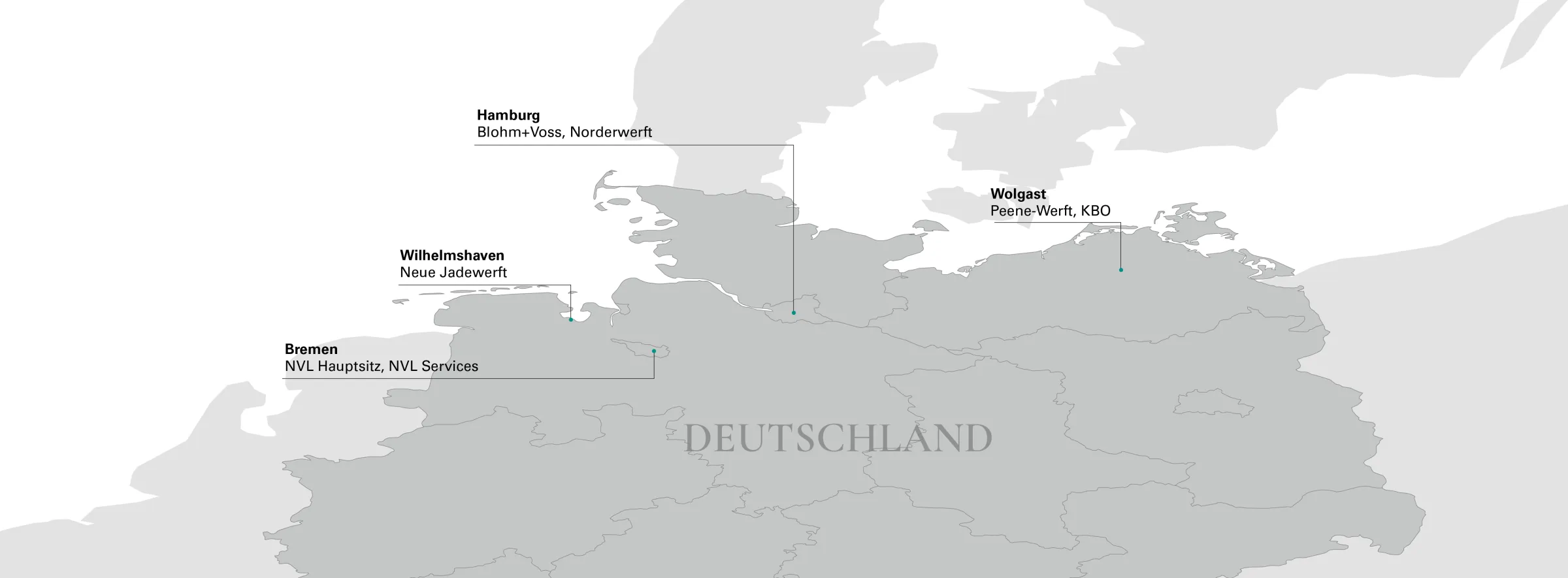 NVL Standorte in Deutschland